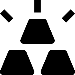 Gold Bar Icon from Nova Solid Set