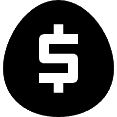 Golden Egg Icon from Nova Solid Set