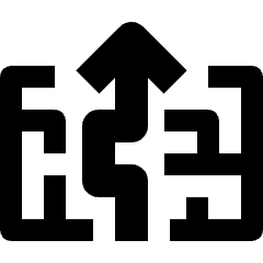 Maze Strategy Icon from Nova Solid Set