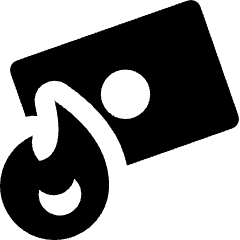 Money Note Burning Fire Icon from Nova Solid Set