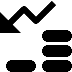 Performance Money Decrease Icon from Nova Solid Set