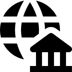 Saving Global Bank Account Icon from Nova Solid Set