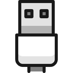 Usb Cable 1 Icon from Ultimate Colors Set