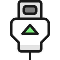 Usb Cable Icon from Ultimate Colors Set