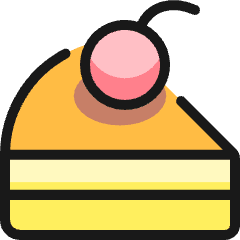 Cake Cherry Icon from Ultimate Colors Set