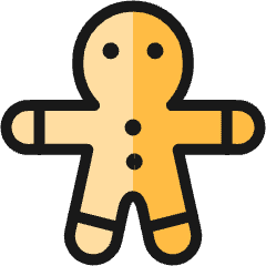 Gingerbread Man Icon from Ultimate Colors Set