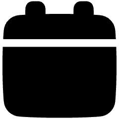 Blank Calendar Icon from Plump Solid Set