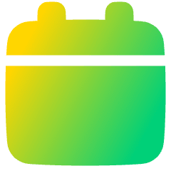 Blank Calendar Icon from Plump Gradient Set