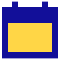 Blank Calendar Icon from Sharp Pop Set