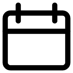 Blank Calendar Icon from Core Line Set