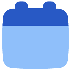 Blank Calendar Icon from Plump Flat Set