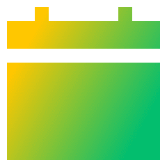 Blank Calendar Icon from Sharp Gradient Set