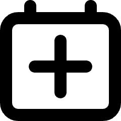 Calendar Add Icon from Micro Line Set