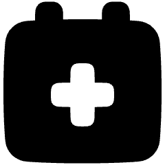 Calendar Add Icon from Plump Solid Set