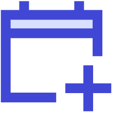 Calendar Add Icon from Sharp Duo Set