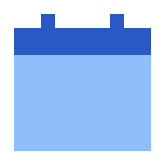 Calendar Blank Solo Icon from Sharp Flat Set