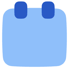 Calendar Blank Solo Icon from Plump Flat Set