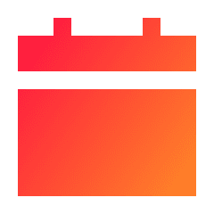 Calendar Blank Solo Icon from Sharp Gradient Set