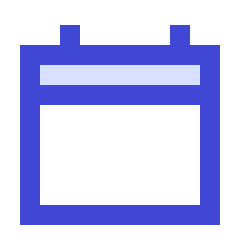 Calendar Blank Solo Icon from Sharp Duo Set
