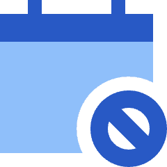 Calendar Block Icon from Sharp Flat Set