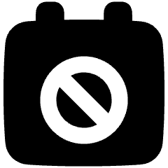 Calendar Block Icon from Plump Solid Set