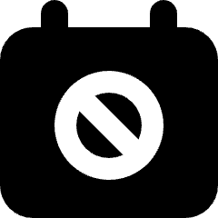 Calendar Block Icon from Micro Solid Set