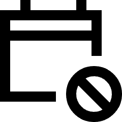 Calendar Block Icon from Sharp Line Set