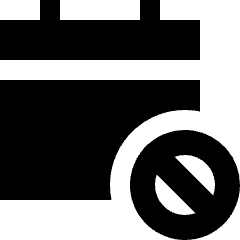Calendar Block Icon from Sharp Solid Set