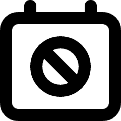 Calendar Block Icon from Micro Line Set