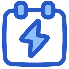 Calendar Bolt Deadline Icon from Plump Duo Set