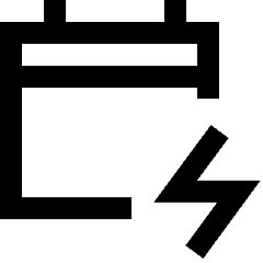 Calendar Bolt Deadline Icon from Sharp Line Set