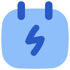 Calendar Bolt Deadline Icon from Flex Flat Set