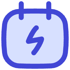Calendar Bolt Deadline Icon from Flex Duo Set