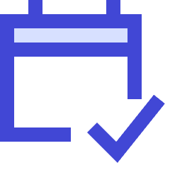 Calendar Check Icon from Sharp Duo Set