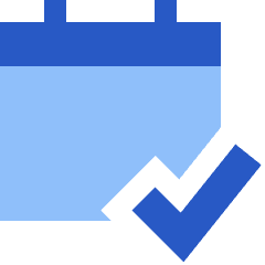 Calendar Check Icon from Sharp Flat Set