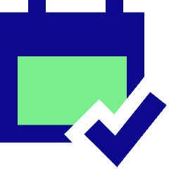 Calendar Check Icon from Sharp Pop Set