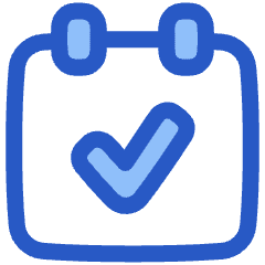 Calendar Check Icon from Plump Duo Set