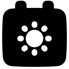 Calendar Date Day Early Icon from Plump Solid Set