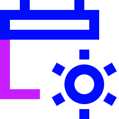 Calendar Date Day Early Icon from Sharp Neon Set