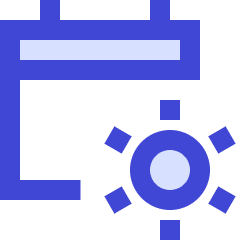 Calendar Date Day Early Icon from Sharp Duo Set