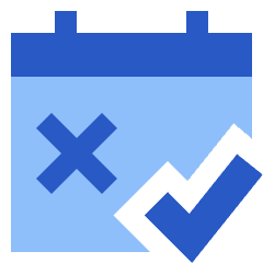 Calendar Date Free Cancelation Icon from Sharp Flat Set