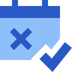 Calendar Date Free Cancelation Icon from Sharp Flat Set