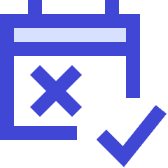 Calendar Date Free Cancelation Icon from Sharp Duo Set
