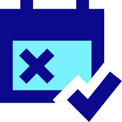 Calendar Date Free Cancelation Icon from Sharp Pop Set