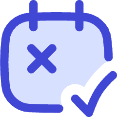 Calendar Date Free Cancelation Icon from Flex Duo Set