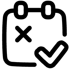 Calendar Date Free Cancelation Icon from Plump Line Set