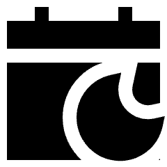 Calendar Date Night Late Icon from Sharp Solid Set