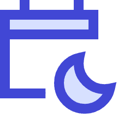 Calendar Date Night Late Icon from Sharp Duo Set