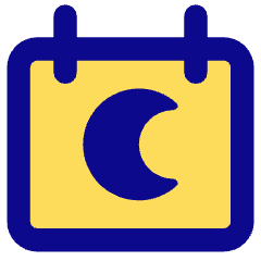 Calendar Date Night Late Icon from Core Pop Set