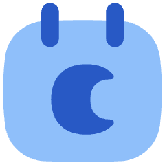 Calendar Date Night Late Icon from Flex Flat Set